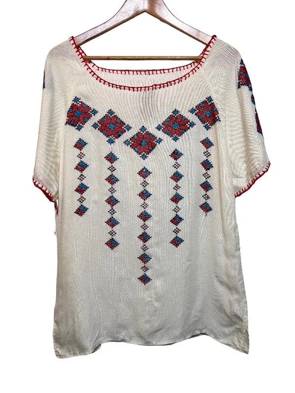 White Hand Made Women's Jumper (Size XL)