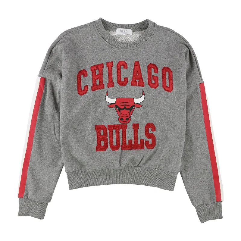 Touch Womens Chicago Bulls Sweatshirt, Grey, Medium