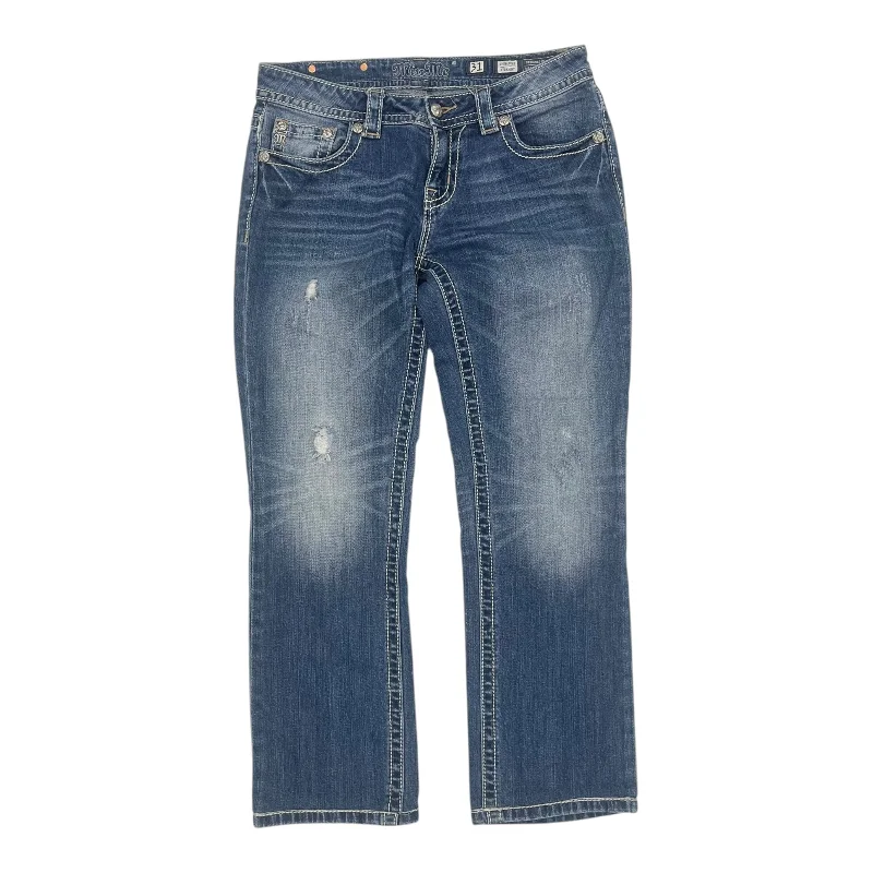 Jeans Straight By Miss Me In Blue Denim, Size:12