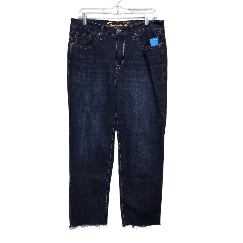 Jeans Straight By Seven 7 In Blue, Size:10