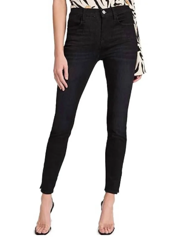 Le High Skinny Jeans In Black