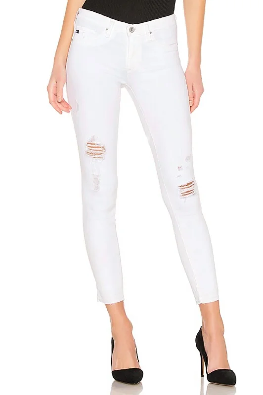 Legging Ankle Skinny Jeans In Rudimentary White