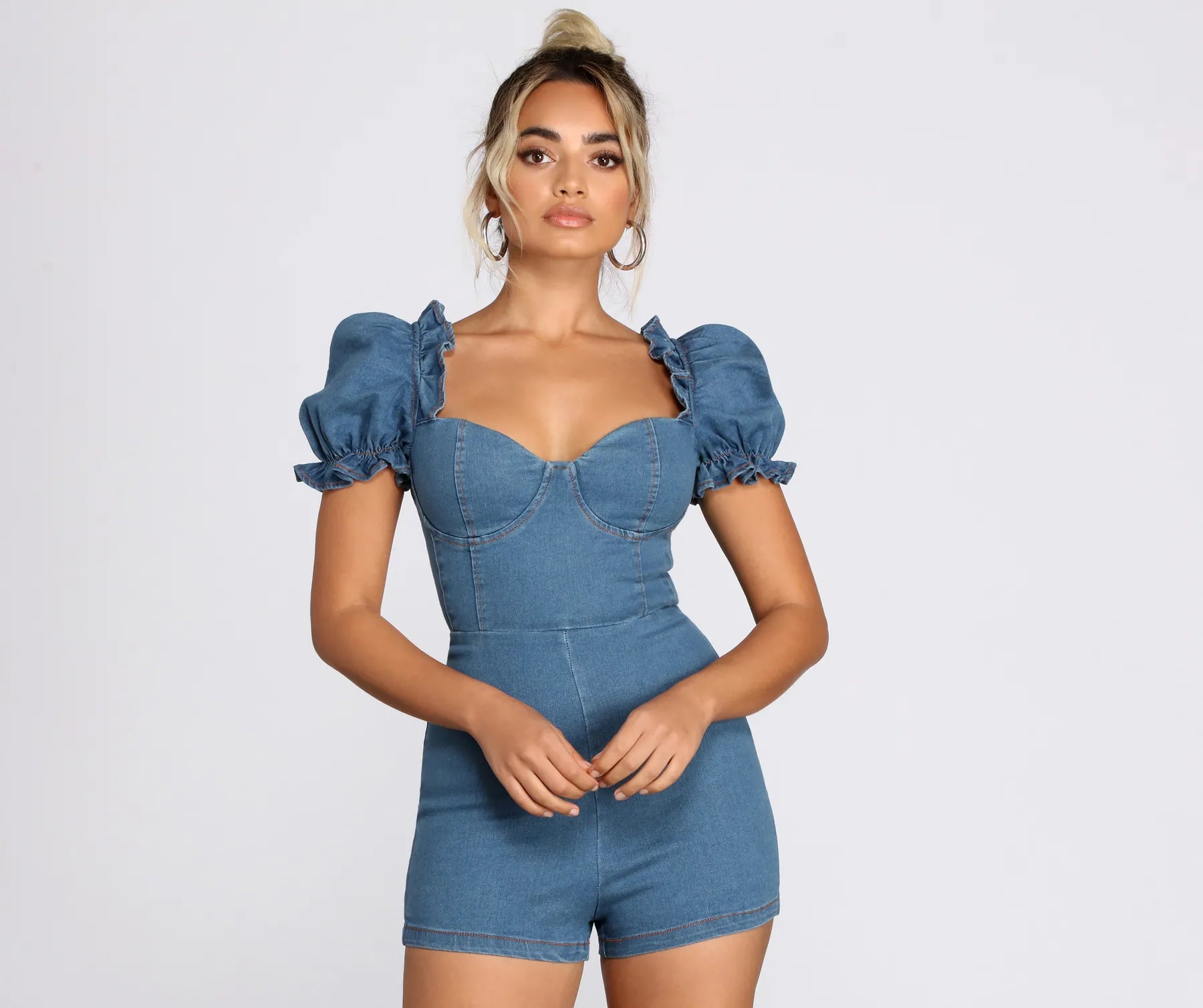 Casual Cutie Denim Romper