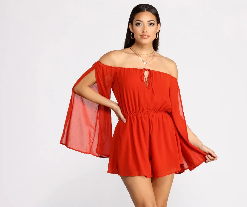 Flowy Feels Chiffon Romper