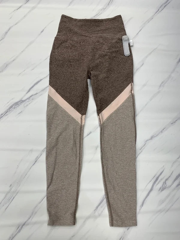 Athletic Leggings By Beyond Yoga In Brown, Size: M