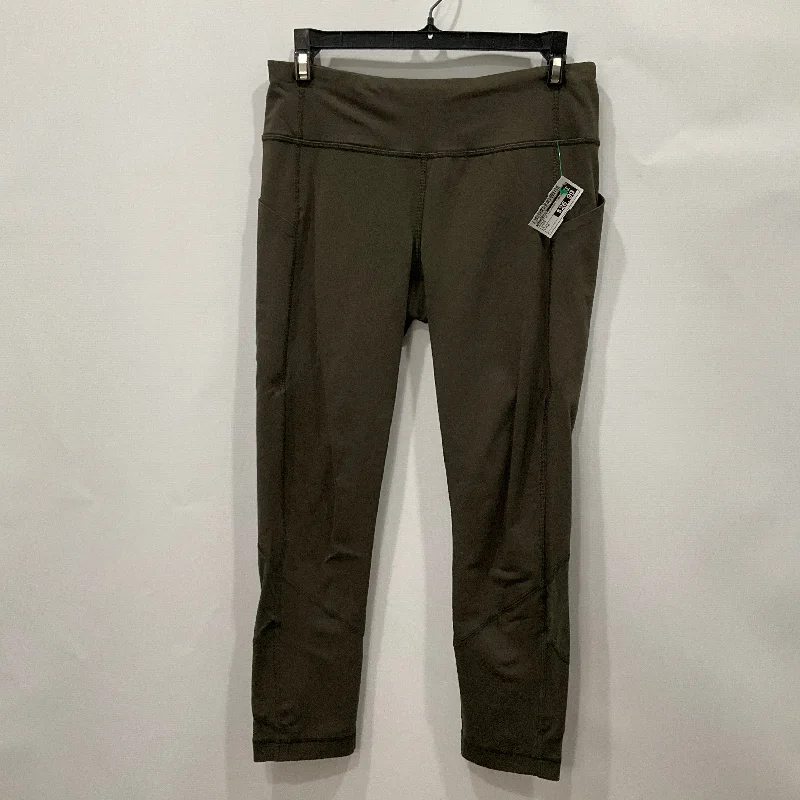 Athletic Leggings Capris By Lululemon In Green, Size: 6