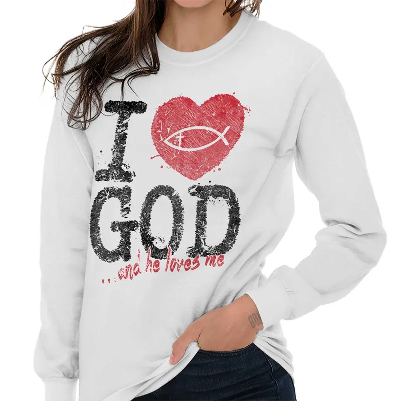 I Love God Long Sleeve T Shirt