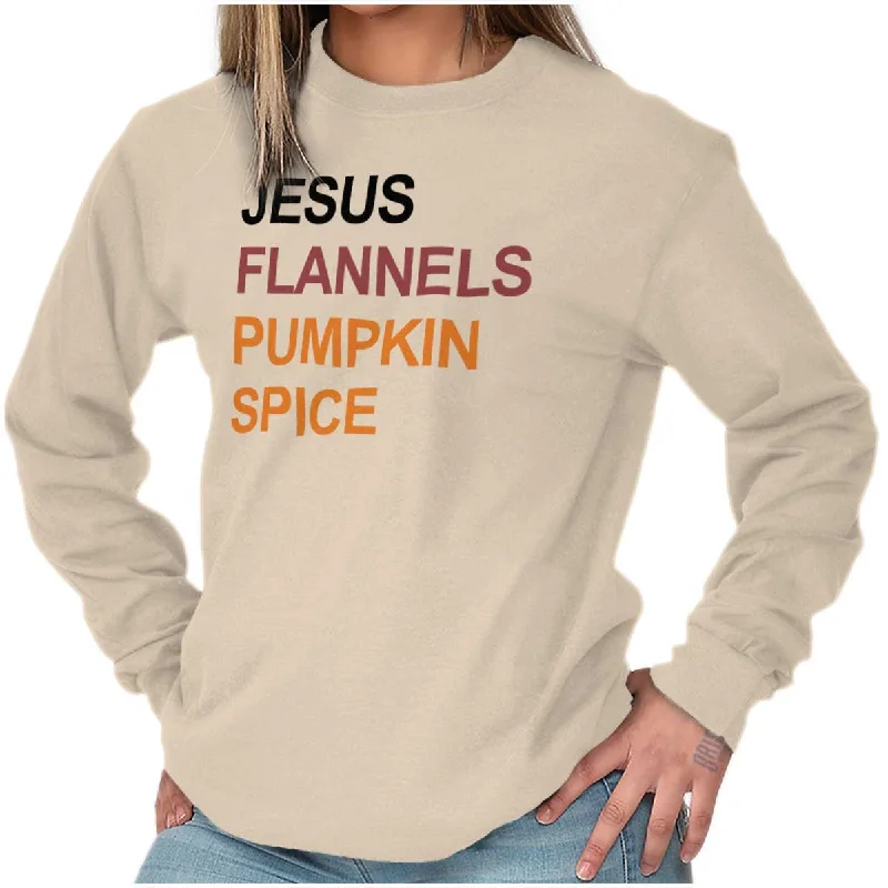 Jesus Lover Autumn Vibes Long Sleeve T Shirt