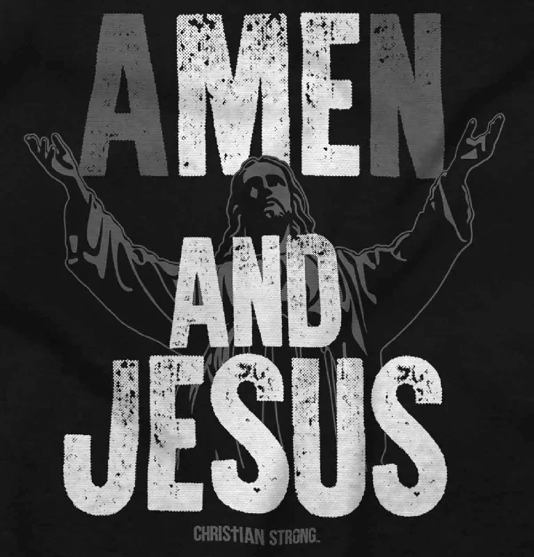 Me and Jesus Crop Top Long Sleeve T Shirt