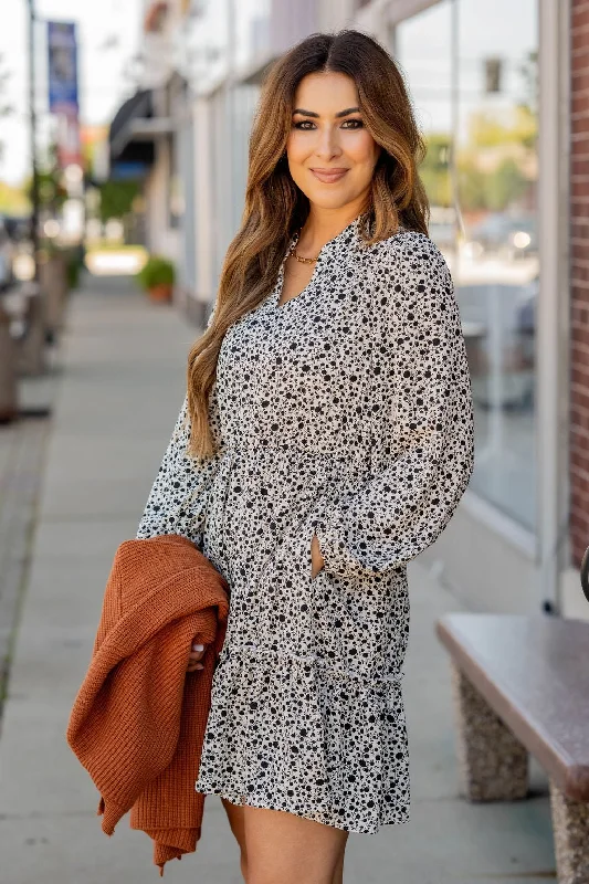 Floral Vines Tiered Dress