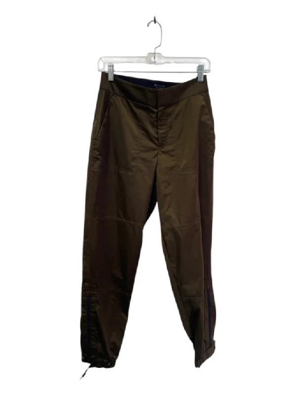 Athleta Size 2 Bronze Polyester Zip Fly Side Pocket Zip Leg Jogger Pants