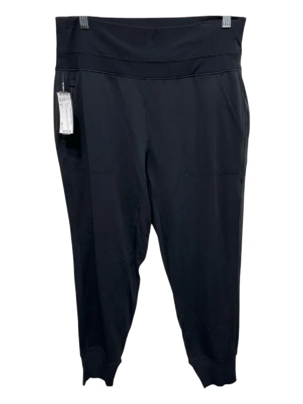 Athleta Size M Black Poly Blend Jogger Elastic Waist Pants