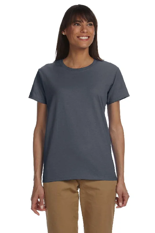 Gildan Womens Ultra Short Sleeve Crewneck T-Shirt - Heather Dark Grey