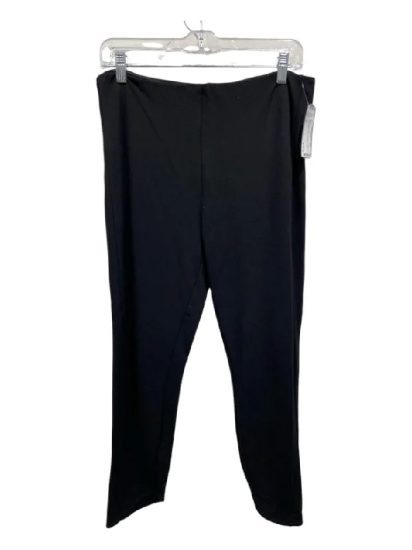 Lysse Size XL Black Nylon Blend High Rise Crop Pants