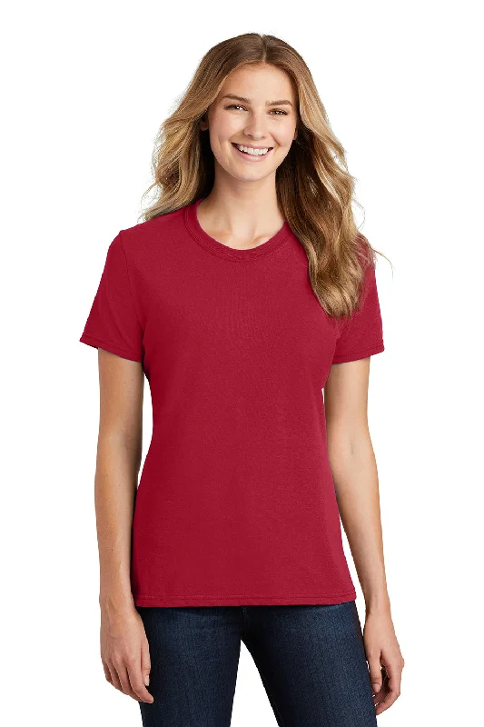 Port & Company Womens Core Short Sleeve Crewneck T-Shirt - Red