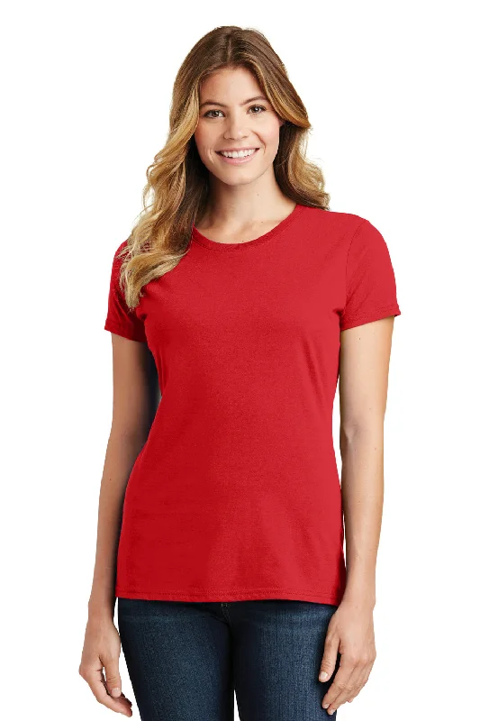 Port & Company Womens Fan Favorite Short Sleeve Crewneck T-Shirt - Bright Red