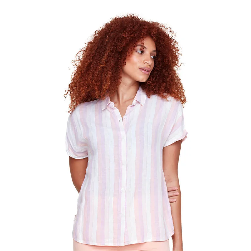 Renuar Stripe Blouse - Blush Combo