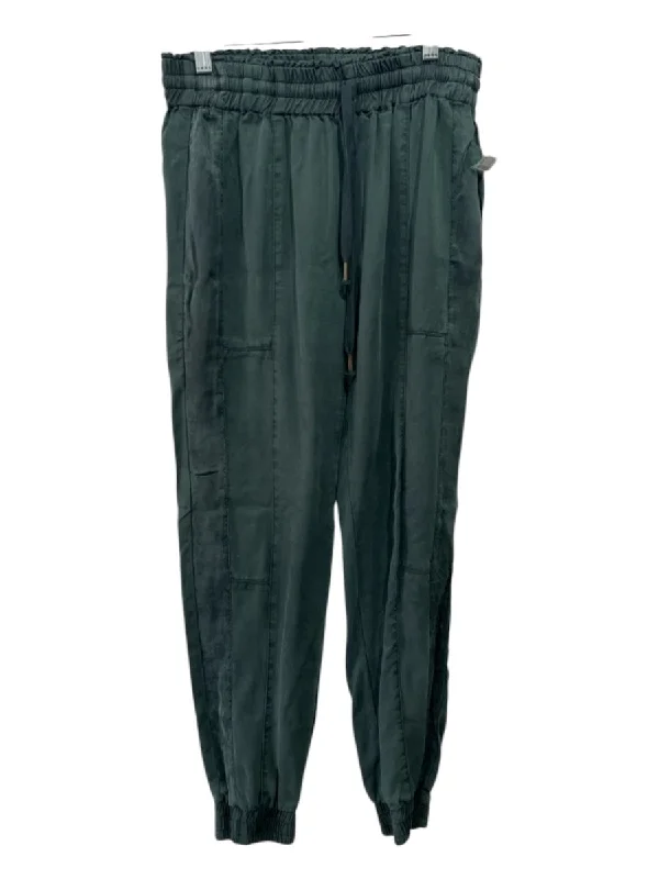 YFB Young Fab & Broke Size XS Dark Green Tencel Elastic Waist Jogger Pants