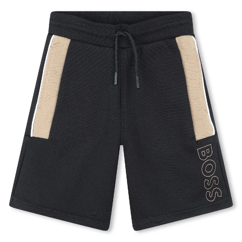 Black Logo Shorts