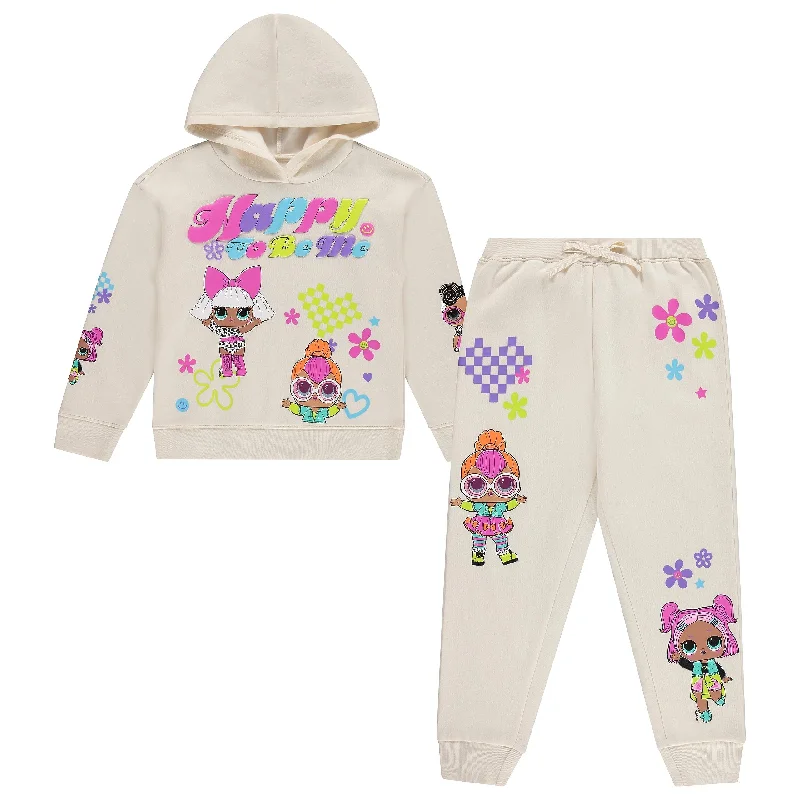 L.O.L. Surprise! Girls Pullover Hoodie and Jogger Clothing Set - Sizes 4-16