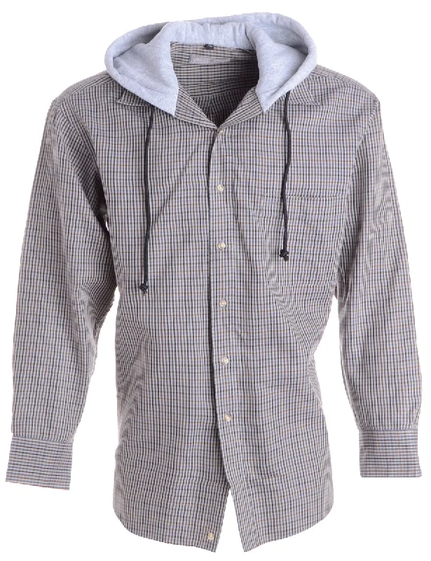 Label Grey Theo Hooded Shirt