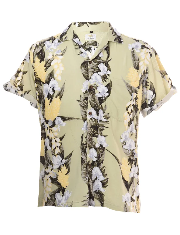 Label Harvey Roll Sleeve Hawaiian Shirt