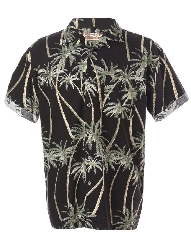 Label Harvey Roll Sleeve Hawaiian Shirt