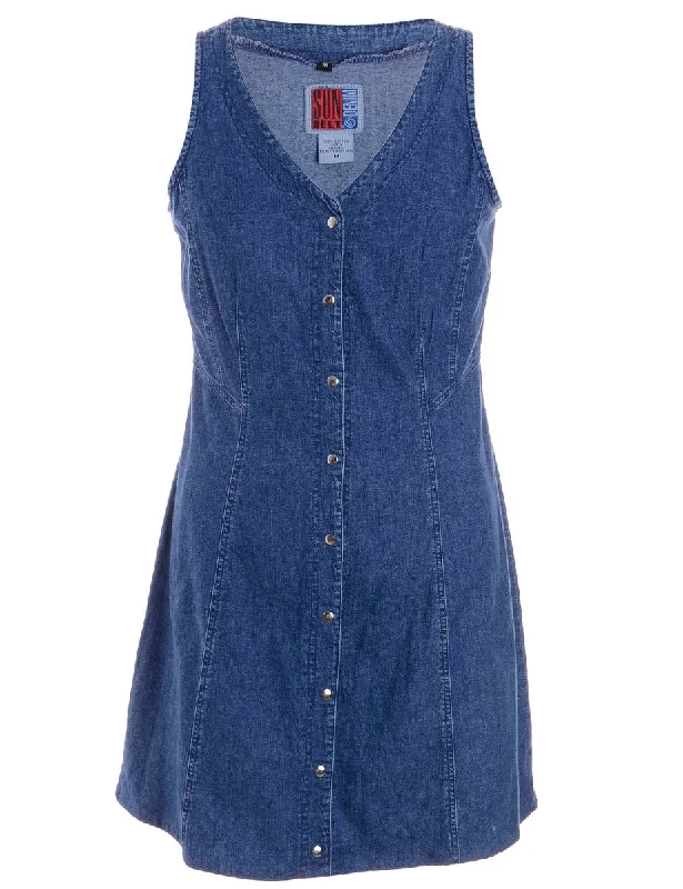 Label Heather Shortened Denim Dress