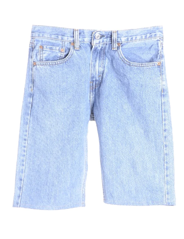 Label Hemmed Denim shorts